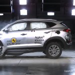 Hyundai Tucson er stor og solid. Med det rette sikkerhedudstyr får den topkarakter i NCAP-testen.