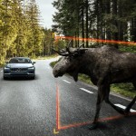 Volvo S90 tager begrebet elgtest til et nyt niveau. Et system opdager og bremser automatisk for store dyr, der pludselig kommer på tværs.