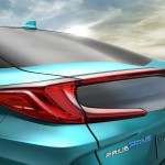 Som ladehybrid får Toyota Prius sit eget, markante lygtedesign for og bag.