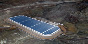 Teslas 'Giga Factory' her i Nevada bliver langt fra den sidste. Tesla planlægger op til 20 af de enorme fabrikker, der fremstiller batterier.