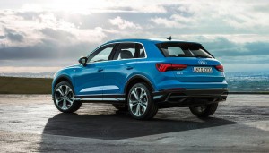 Den nye Audi Q3 forener bløde, organiske former med skarpe streger. Ønsket er at give Q3 et mere sportsligt design.