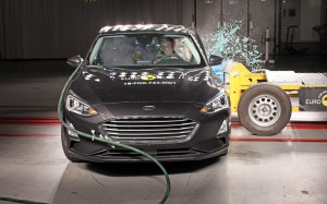 Når Ford Focus kommer til Danmark til september bliver det med topkarakter i Euro NCAPs crashtest i bagagen.